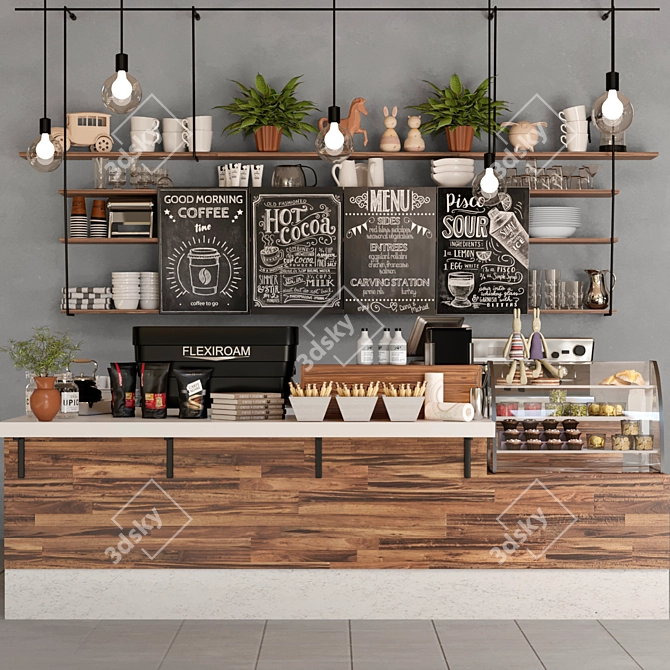 Sensational Coffee Delights: Perfect Designs for Coffee Points! 3D model image 1