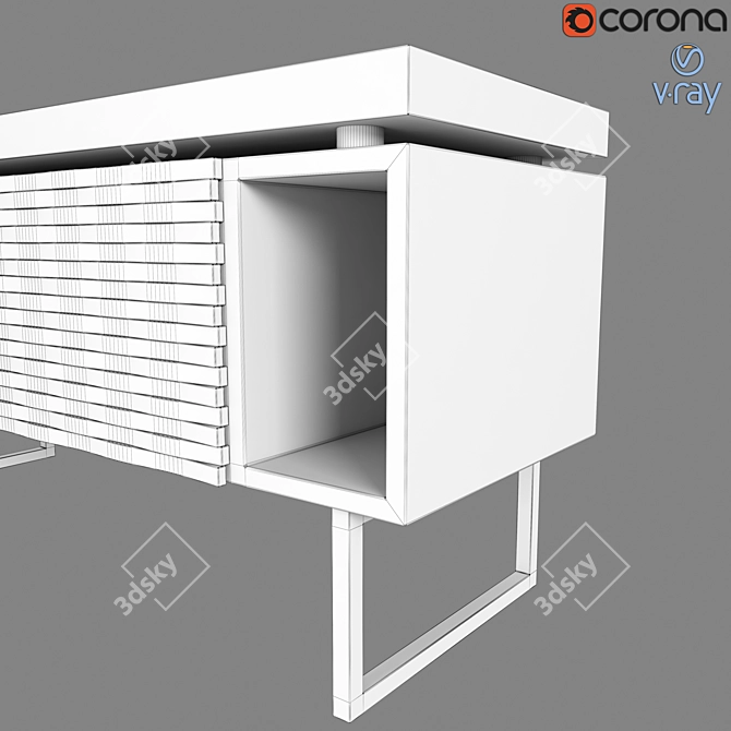 Contemporary Benacun Sideboard 3D model image 3