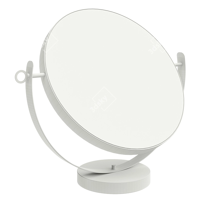 Elegant Ilario Mirror: Handcrafted Beauty 3D model image 2