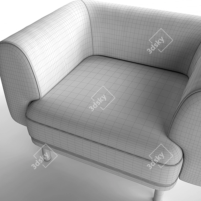 Modern Bolia Abby Armchair | 115x71x86 cm 3D model image 3