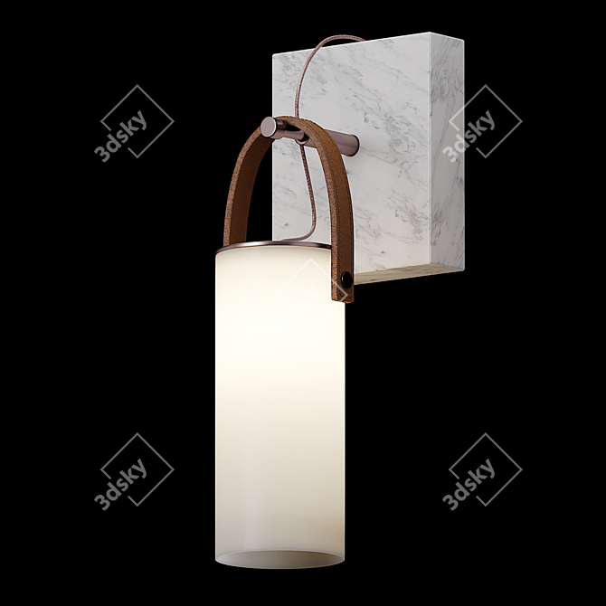 GALERIE Blown Glass Wall Lamp 3D model image 1