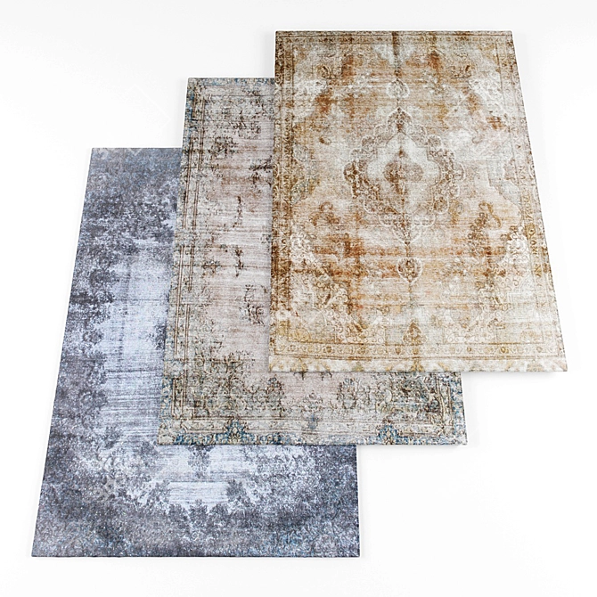 Texture Collection: 10 Rugs 3D model image 1