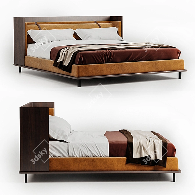 Modern Shanghai Bed: Twelve AM 3D model image 1