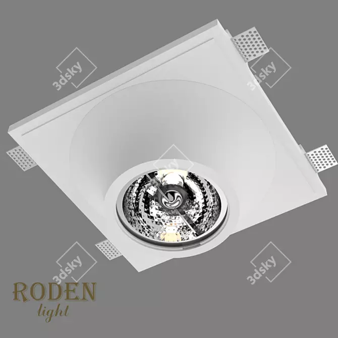 RODEN-light RD-250 AR-111: Cut-in Plaster Lamp 3D model image 1