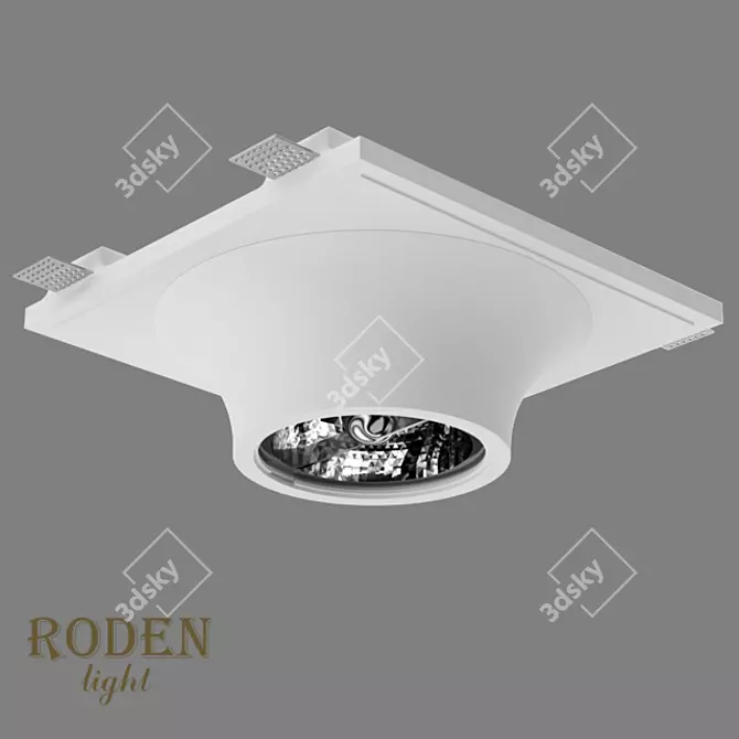 RODEN-light RD-250 AR-111: Cut-in Plaster Lamp 3D model image 2