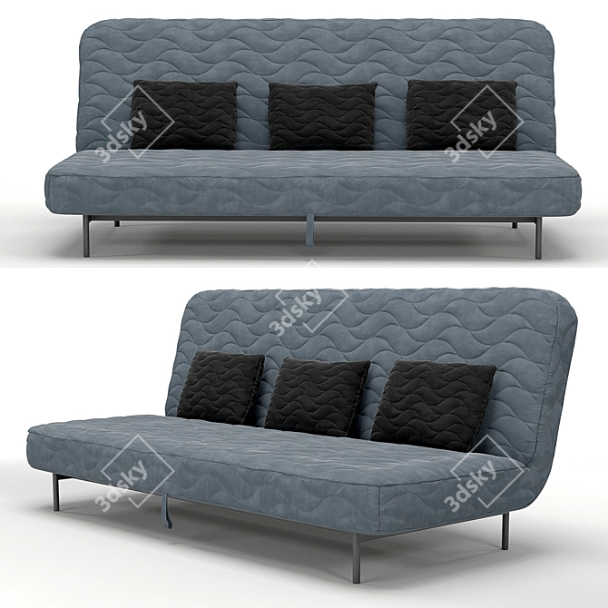 Convertible Comfort: Ikea Nyhamn Sofa 3D model image 1