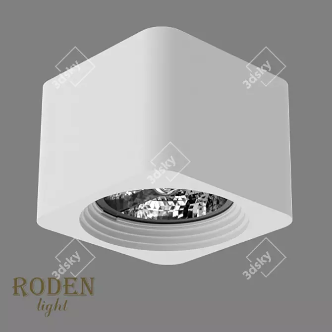 RODEN-light RD-252 AR-111 Surface Mount Gypsum Lamp 3D model image 2