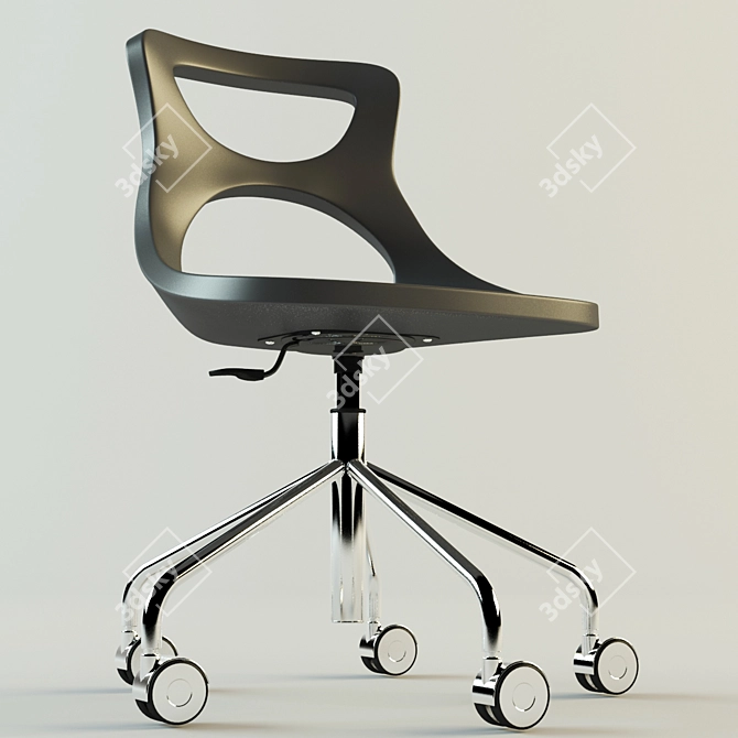 Sleek Swivel Chair: Supersonic 3D model image 3