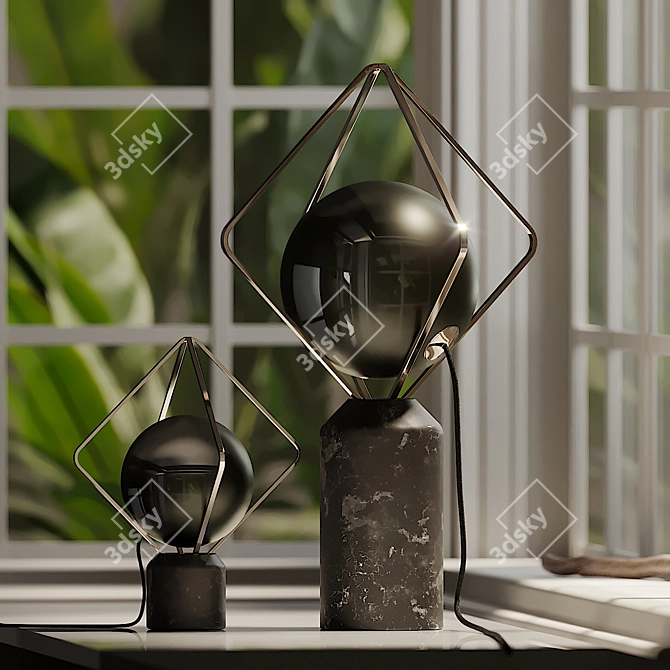 Majestic Marble Jack-O'-Lanterns 3D model image 3