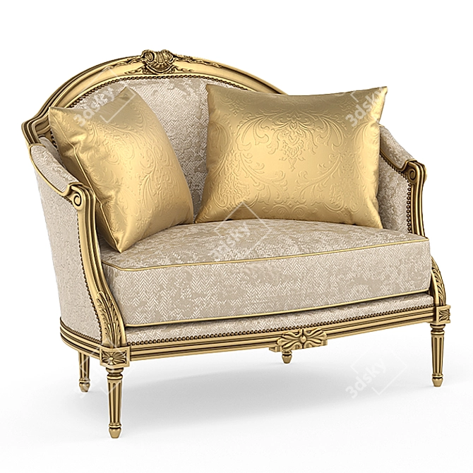 Luxurious Massoud 559 L559 Bench 3D model image 1