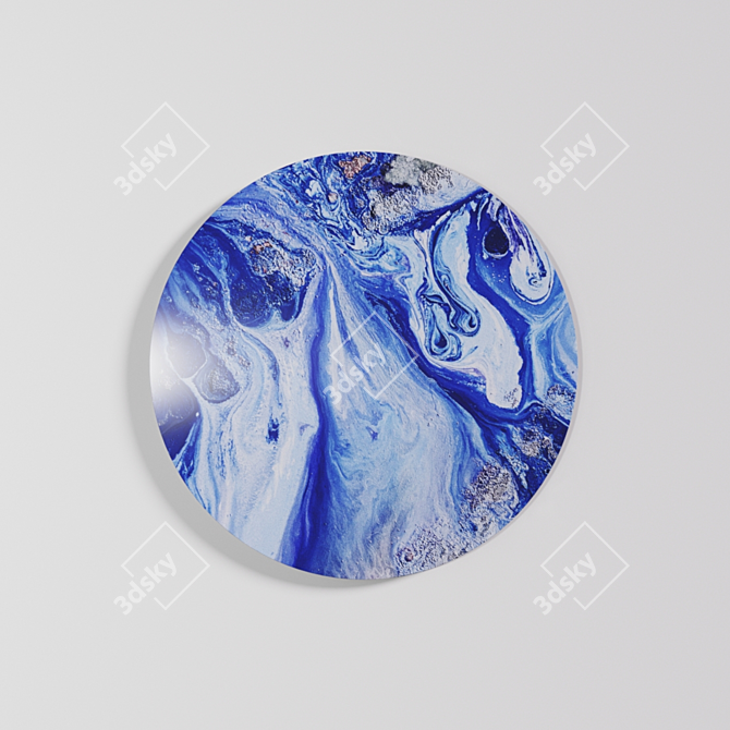 Fluid Acrylic Art Prints 3D model image 3