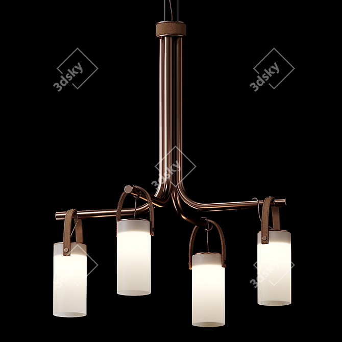 Elegant GALERIE Pendant Lamp - FontanaArte AR 3D model image 1