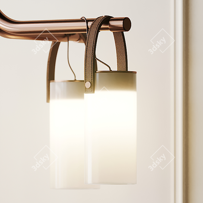 Elegant GALERIE Pendant Lamp - FontanaArte AR 3D model image 5