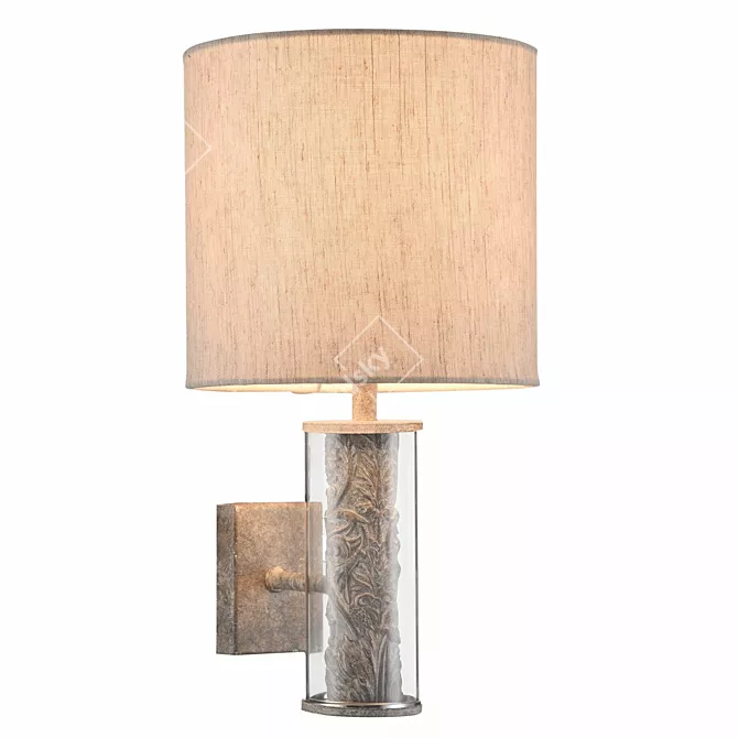 Elegant Maryland Gray Sconce 3D model image 1