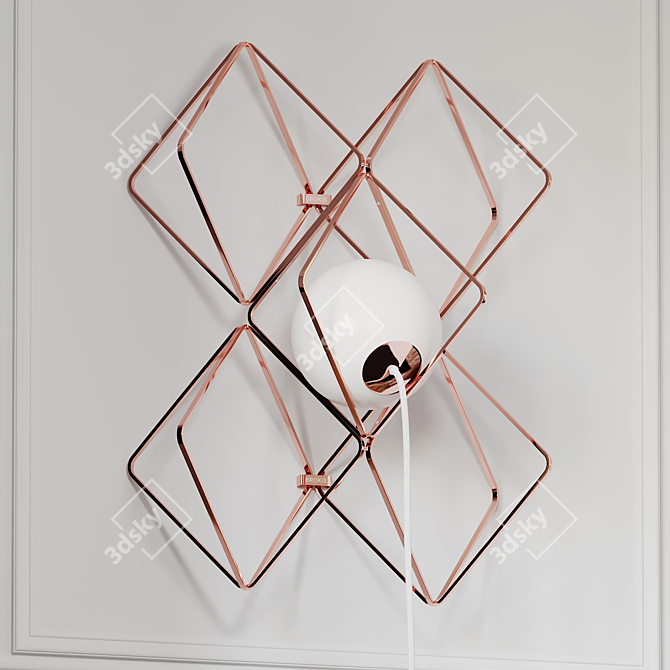 Illuminating Elegance: Jack O'Lantern Wall Frame 3D model image 1