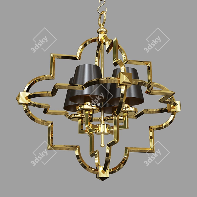 Elegant Lantern Fixture for Perfect Ambiance 3D model image 1