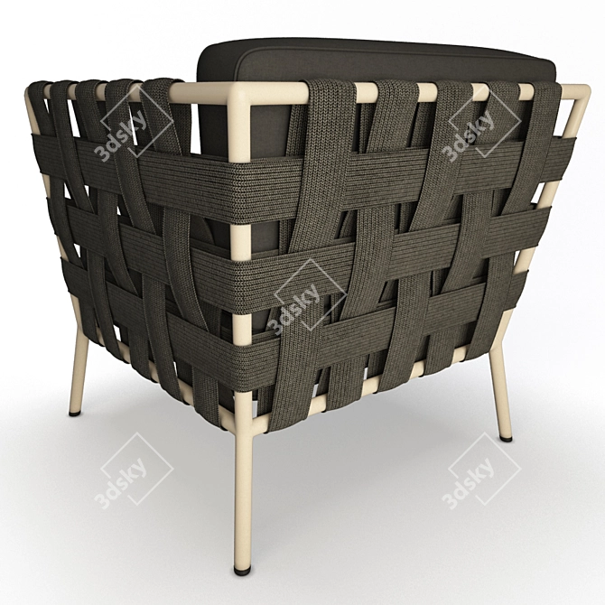 Conic Braided Lounge Chair 3D model image 2
