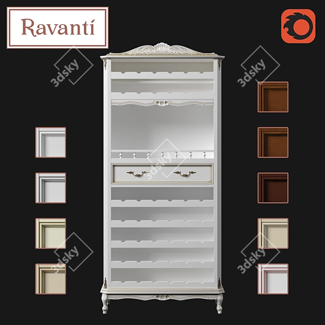 Ravanti Wine Bar - Elegant and Stylish 3D model image 1