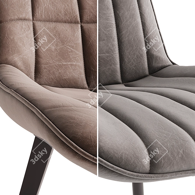 Modern Chair Set: Adah & Anant 3D model image 2