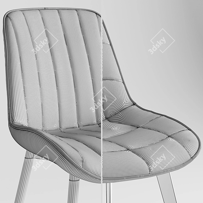 Modern Chair Set: Adah & Anant 3D model image 3