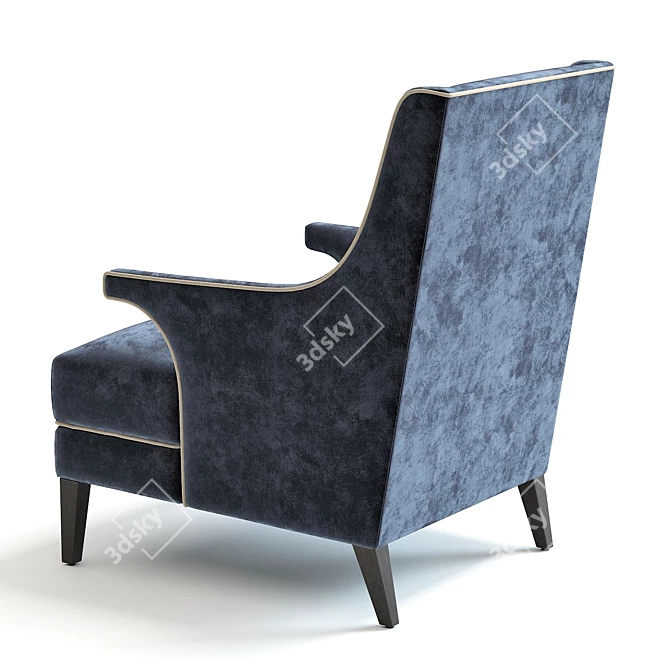 Bishop Armchair: Luxurious and Stylish Seating 3D model image 3