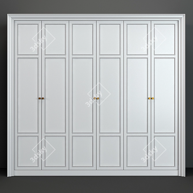 Minimalist Storage: Cabinet 04 3D model image 1