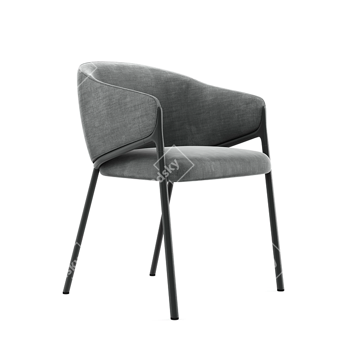 Streamlined SegisHammer Chair 3D model image 1