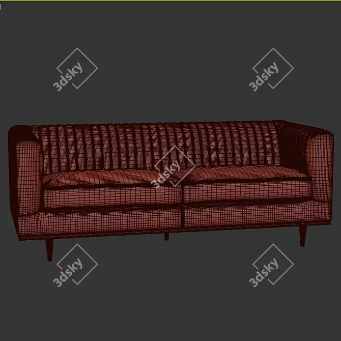 Cozy Comfort Donahoe Sofa 3D model image 3