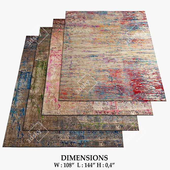 Jan Kath Artwork Rugs Collection 3D model image 1