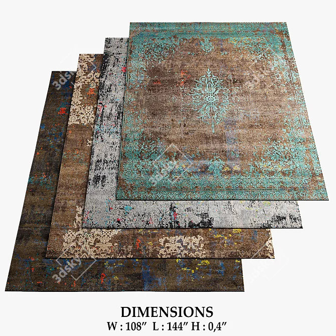 Artwork 8 Rugs: Vibrant Designs for Modern Interiors 3D model image 1