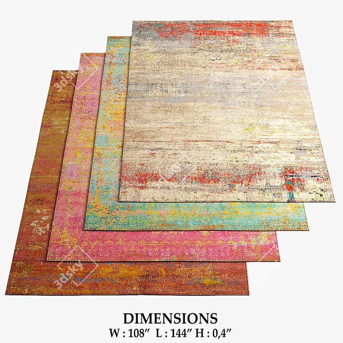 Jan Kath Artwork Rugs Collection 3D model image 1