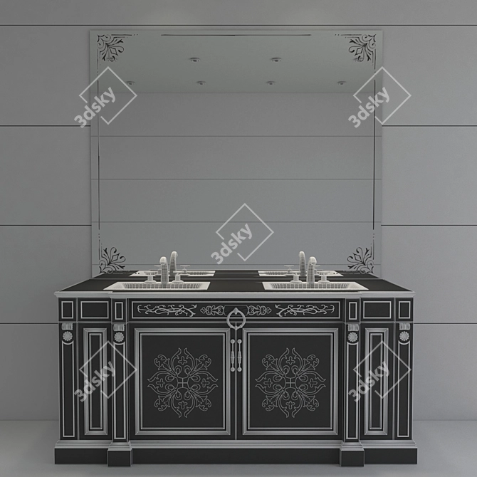 JC Bathroom Furniture 26: Modern and Spacious 3D model image 2