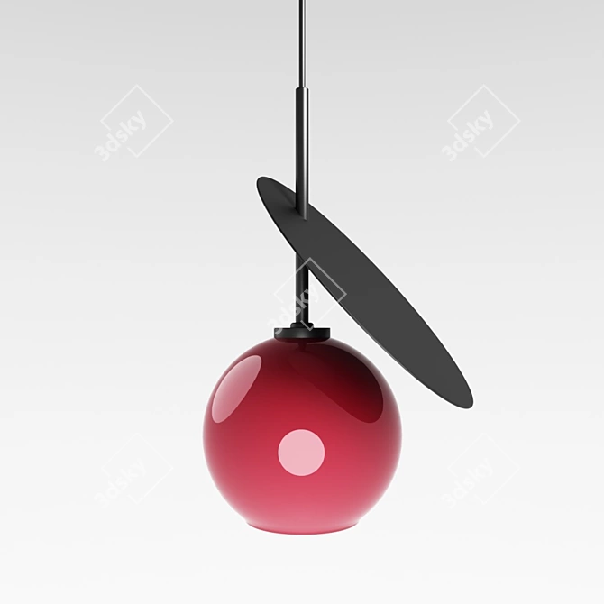 Cherry 44.0025: Art Deco Pendant Light 3D model image 1