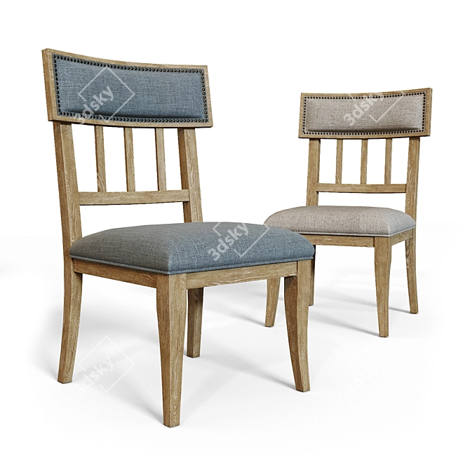 Elegant Ollesburg Dining Chairs 3D model image 1