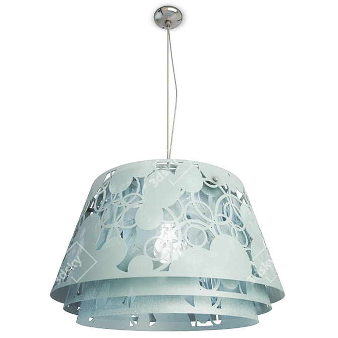 Modern Collage Pendant Lamp 3D model image 1