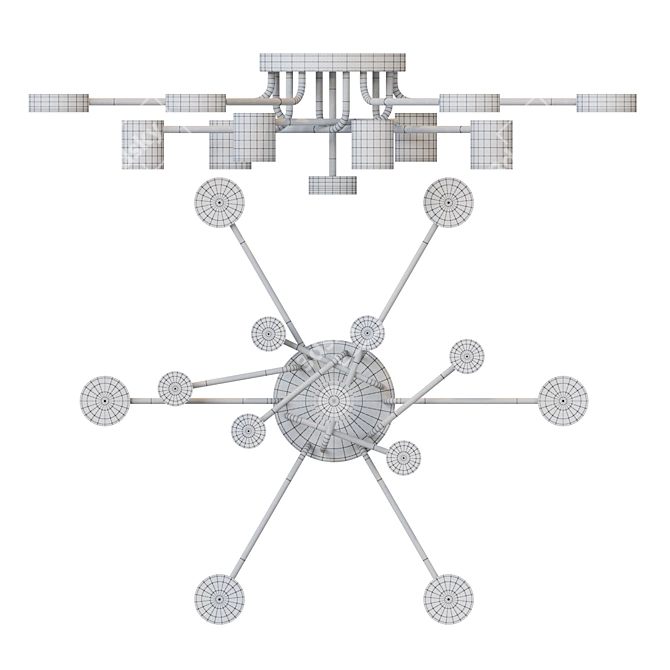  LED Ceiling Chandelier | Lampatron May 13 3D model image 3