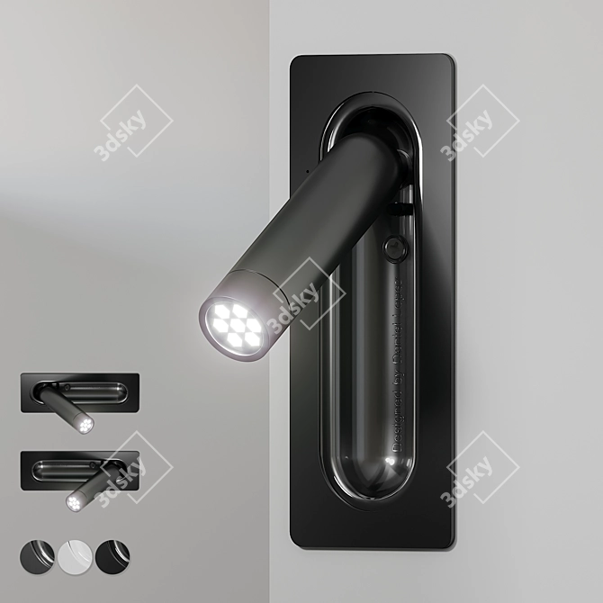 Modern Ledtube Wall Lights 3D model image 1