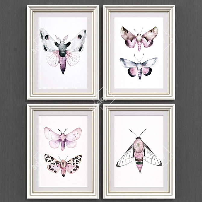 Modern Moth Art Collection (Set of 184) 3D model image 2