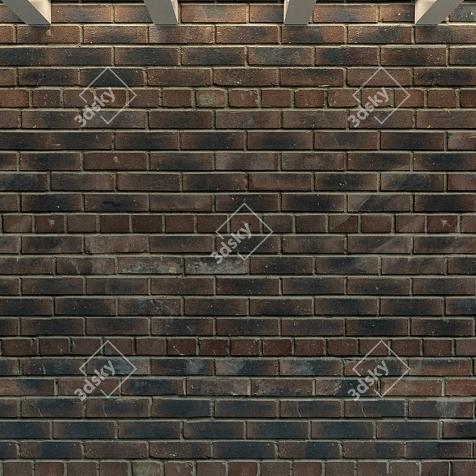 Vintage Brick Texture 3D model image 3