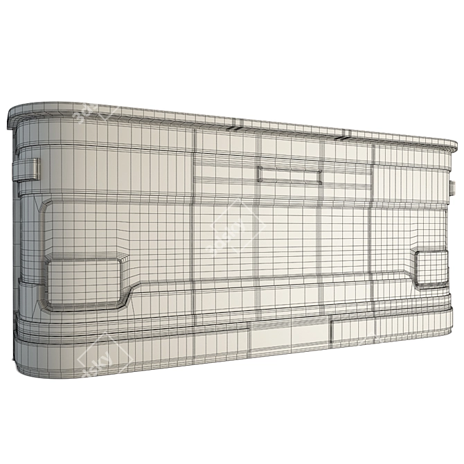 3D Industrial Truck Bar with Tata Counter 3D model image 3