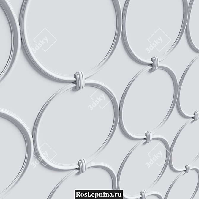 Elegant OM Circle 626 for Stunning Walls 3D model image 3