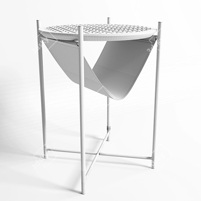 Minimalist Stone Bedside Table 3D model image 3