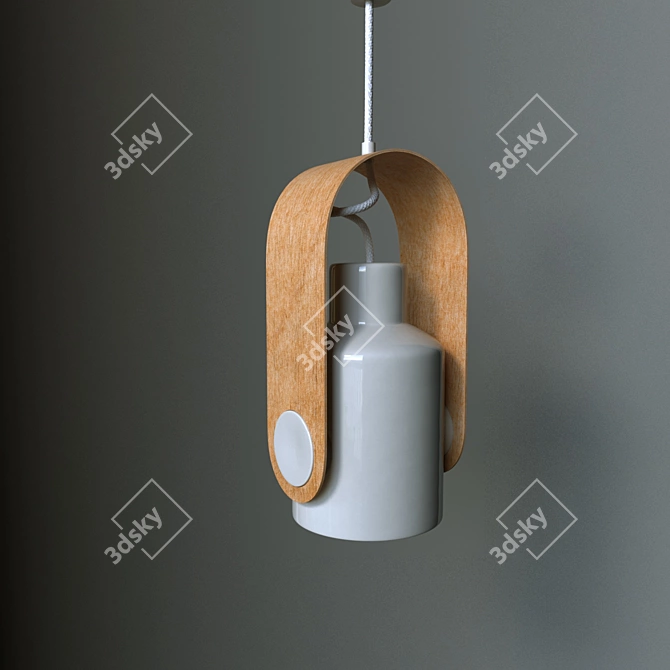 Sleek Pendant Light: Enhance Your Space! 3D model image 2