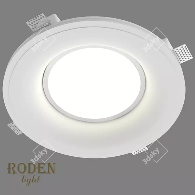 RODEN-light RD-260: Surface Mounted Gypsum LED Lamp 3D model image 1