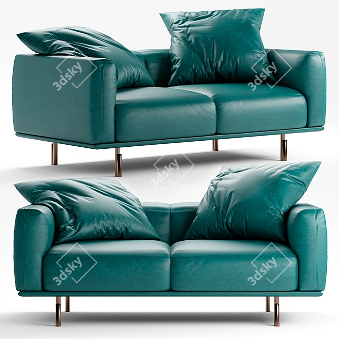 Binario Sofa: Modern and Versatile Seating Solution 3D model image 1