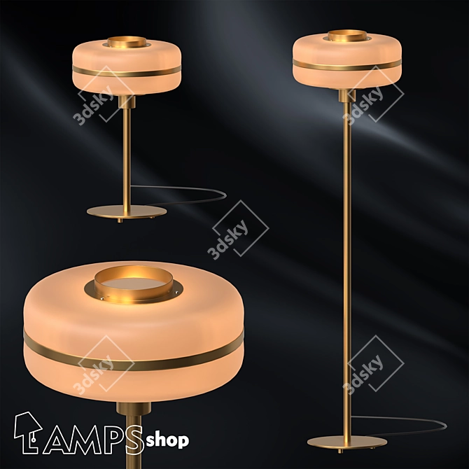 Elegant Masina Floor Lamps 3D model image 1