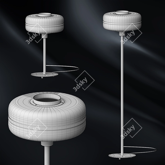 Elegant Masina Floor Lamps 3D model image 2