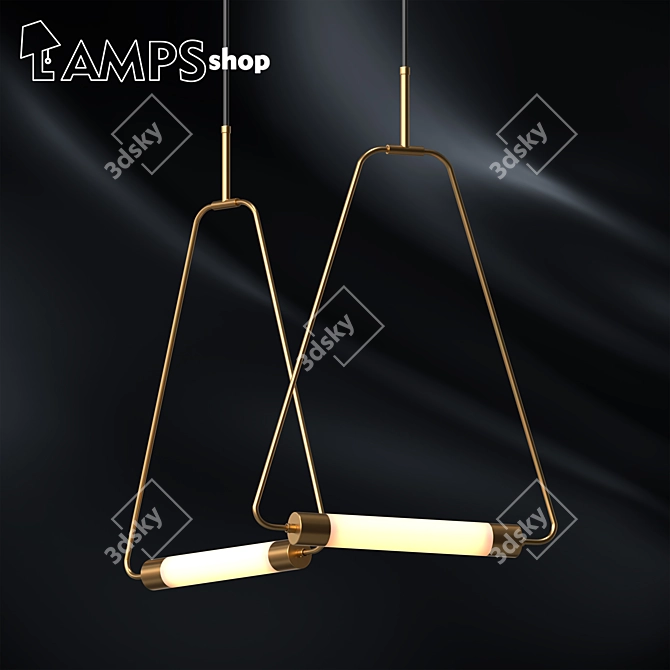 Elevated Elegance: Perchoir Chandelier 3D model image 1