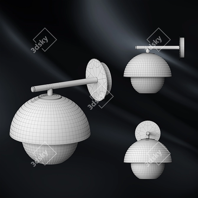 Sleek Sorma Sconce: Illuminate with Style 3D model image 2