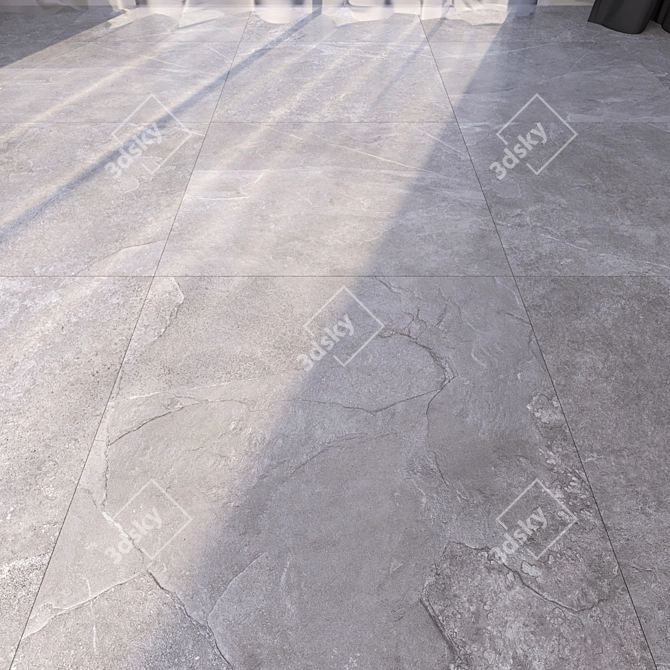 Marbled Elegance: HD Textured Multi-Texture Flooring 3D model image 1